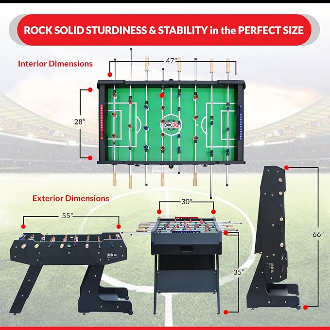 KICK Majesty 55" Folding Foosball Table