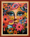 DMCVIVR Stamped Cross Stitch Kits for Adults Beginners Embroidery Kits 11CT Needlepoint Kits Cross Stitch Patterns Embroidery Patterns&Flower Girl 16x20 inch