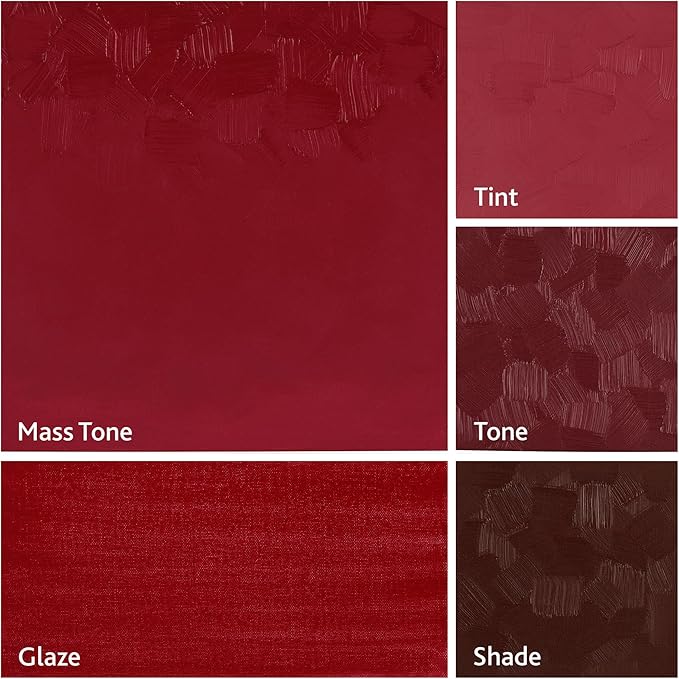 Tusc & Pine Artist Oil Paint - Cadmium Burgundy, 150 ml, Non-Yellowing, Rich & Creamy Consistency, Maximum Pigment Load, Small Batch Milled Oil Paints Made in the USA for Professional Artists