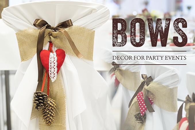 VViViD Burlap Fabric Roll (4” x 35ft) Natural Jute for DIY Crafts, Wedding Decorations, Gift Wrapping & Home Accents