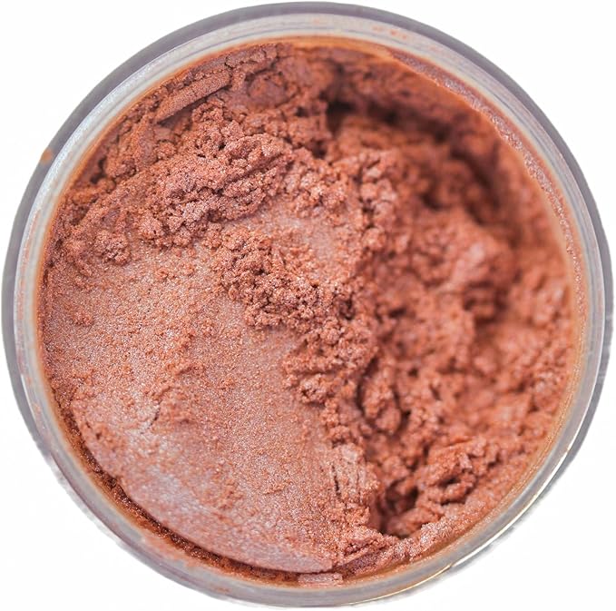Premium Diamond Mineral Mica Powder Pigment- for Epoxy, Resin, Soap, Paint, Woodworking, Acrylic Pouring, Bath Bombs, Fishing Lures - DIY Arts and Crafts Additive (Shimmer Rosy Terracotta)