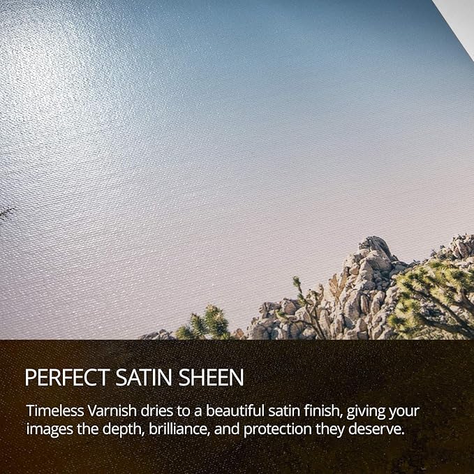 Breathing Color Timeless Archival Print Varnish - 1 Quart, Satin Finish, Premium Canvas Coating, Water Based UV Protection, 100+ Years Certified Archival