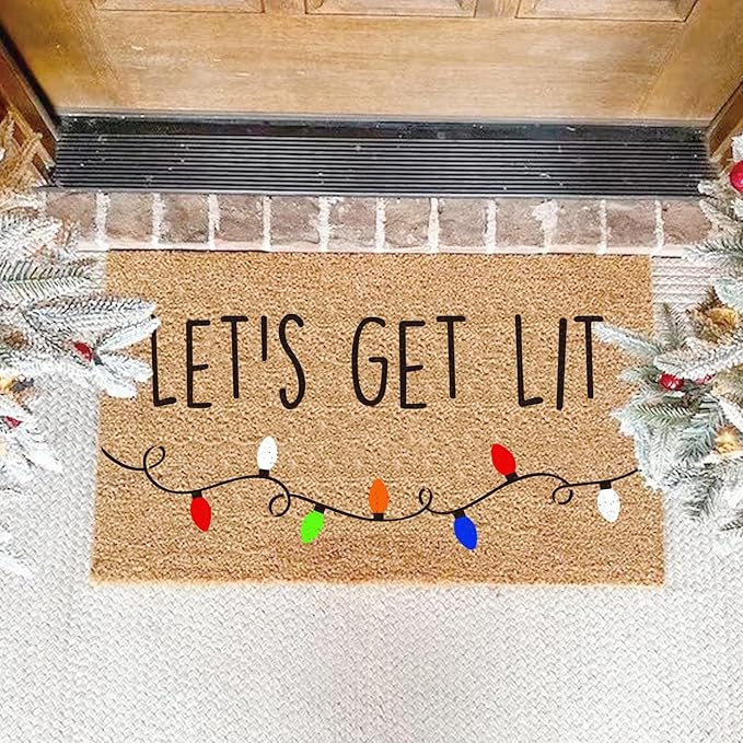 Christmas Stencils for Door Mats Reusable Large Doormat Stencils for Painting Christmas Stencil Merry Christmas Tree Templates for Doormats Wood Sign Door Hang Crafts (lets10)
