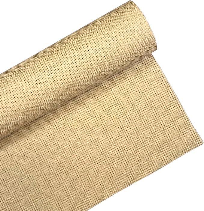 2 Sheets of Wheat 14 Count Aida Cloth – 18 x 18 Inch Pre-Cut Fabric Squares – Cross Stitch Fabric – 100% Cotton – Ideal for Needlework & Embroidery – The Knotty Unicorn