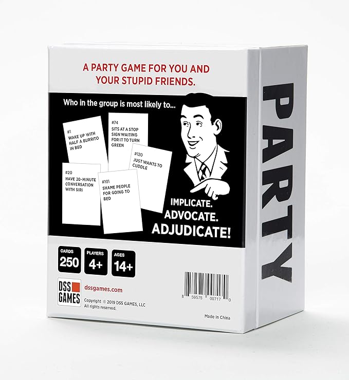 DSS Games Who's Most Likely to...Kinda Clean Family Edition [A Party Game | Great for Adults, Teens & Kids | Halloween, White Elephant Gift, Stocking Stuffer | Game Nights & Big Groups]