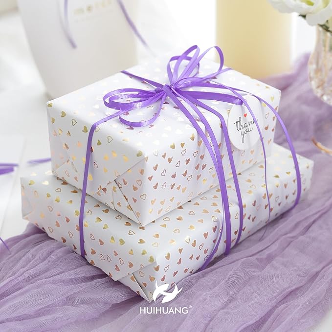 HUIHUANG Solid Color Satin Ribbon 1/8 inch x 100 Yards Roll Ribbon Light Purple Thin Ribbon for Crafts Sewing Gift Wrapping DIY Bows (Hyacinth)