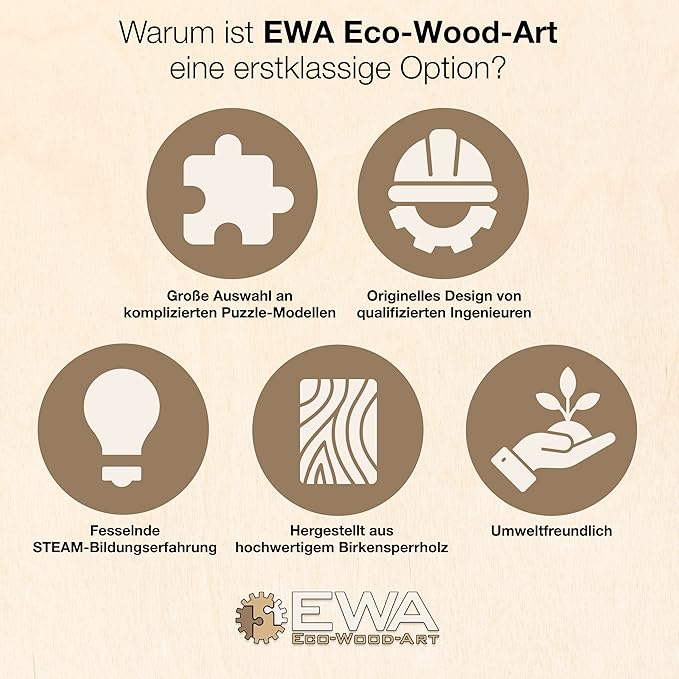 EWA Home Décor – Lion Medium 100 Pieces – Wooden Jigsaw Puzzle for Adults – Perfect for Artistic Home Decoration and Mindful Relaxation