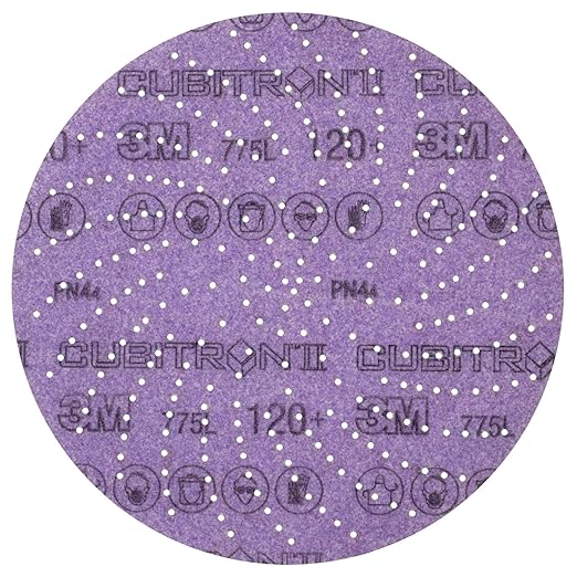 3M Xtract Cubitron II Hookit Clean Sanding Film Disc 775L, 220+, 5 in, Pack of 50 Hook and Loop Sanding Discs for Paint Preparation and Removal, General Sanding, Refining, Blending, and Featheredge