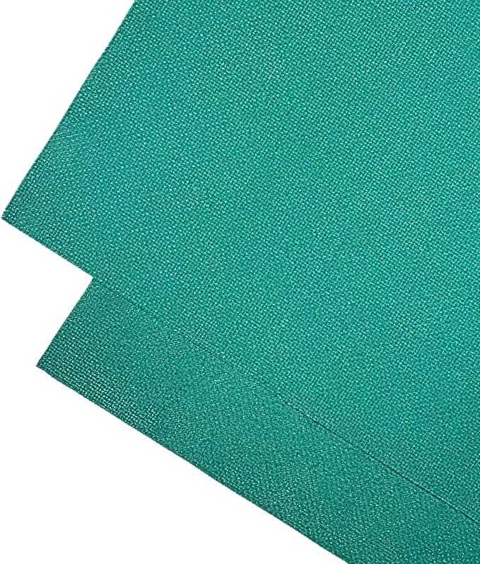2 Sheets of Green 14 Count Aida Cloth – 18 x 18 Inch Pre-Cut Fabric Squares – Cross Stitch Fabric – 100% Cotton – Ideal for Needlework & Embroidery – The Knotty Unicorn