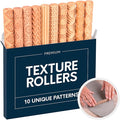 Byllstore Clay Texture Rollers | 10-Pack | 5 in x 0.65 in | Premium Pottery Tools