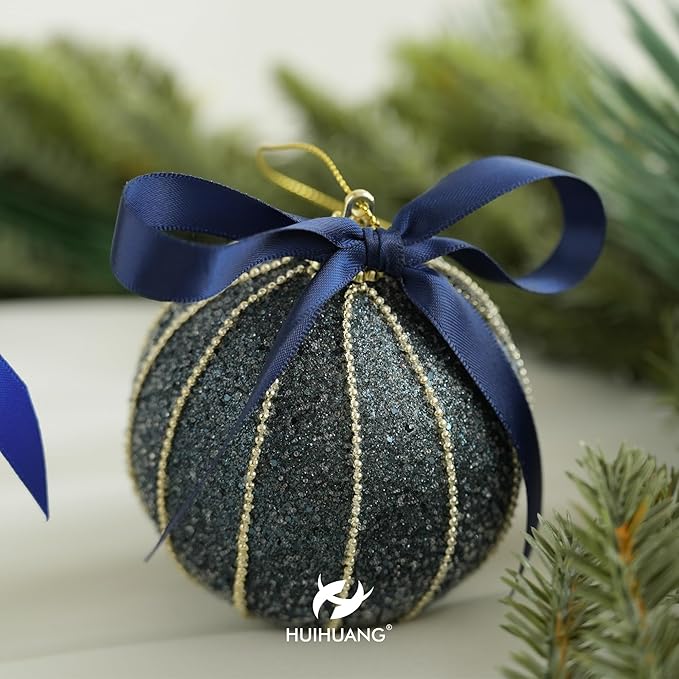HUIHUANG Navy Satin Ribbon 1/2 inch X 50 Yards Continuous, Navy Blue Double-Faced Satin Ribbon for Gift Wrapping, Bows, DIY Crafts, Flower Bouquet, Wedding Decor, Holiday Party Decor