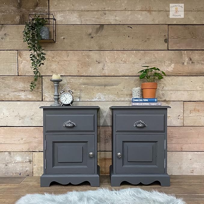 Dixie Belle Paint Company Chalk Finish Furniture Paint - Gravel Road (4oz) - Matte Warm Gray Chic Chalk Mineral DIY Furniture Paint