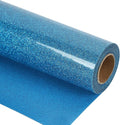 guangyintong Glitter Sky Blue Heat Transfer Vinyl HTV Rolls, 12" x 8ft Iron on Vinyl for T-Shirts Glitter Sky Blue HTV Vinyl for All Cutter Machines Easy to Cut & Weed for Heat Vinyl Design
