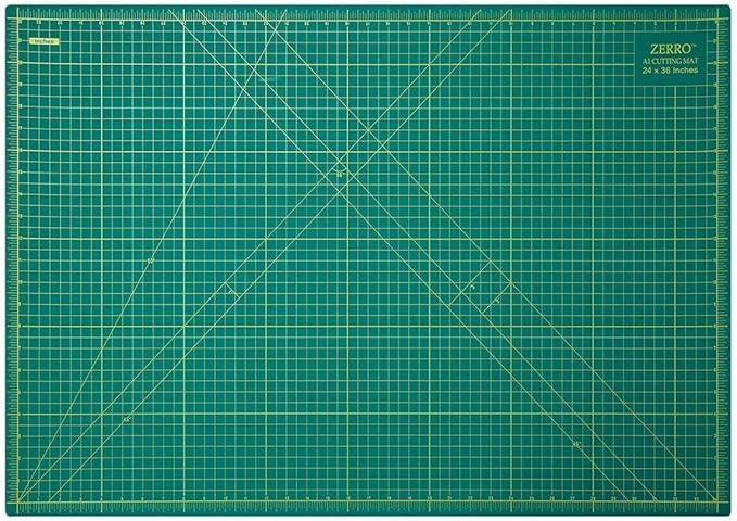 ZERRO Self Healing Cutting Mat 24" x 36", Professional Double Sided Durable Non-Slip Rotary Mat for Scrapbooking, Fabric, Quilting, Sewing-3mm Thick (A1)