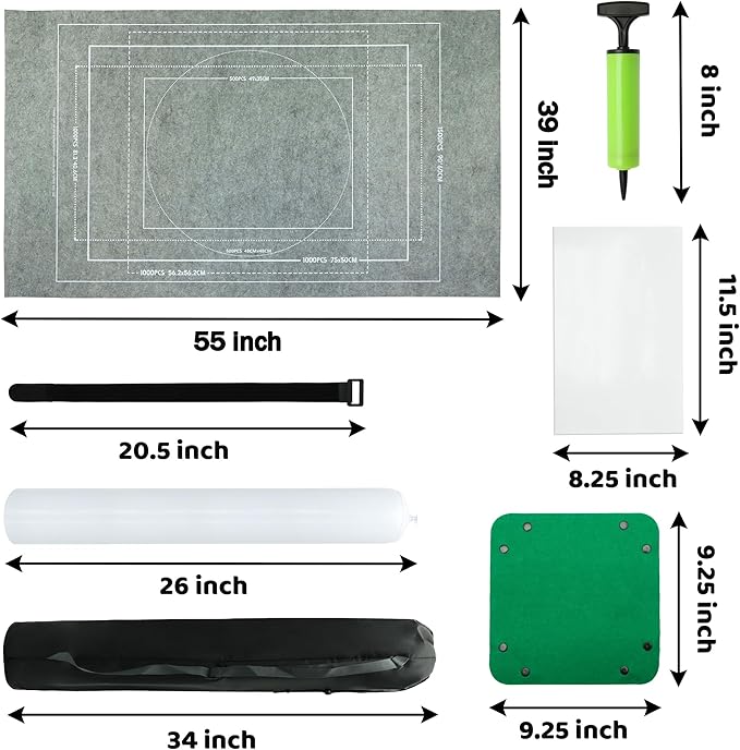3000PCS - Puzzle Mat Roll Up| Jigsaw Puzzle Mat Roll Up| Roll-Up Save Pad Trays for Sorting Table Board Glue Sheets and Frame Keeper Storage Accessories for Kids and Adults