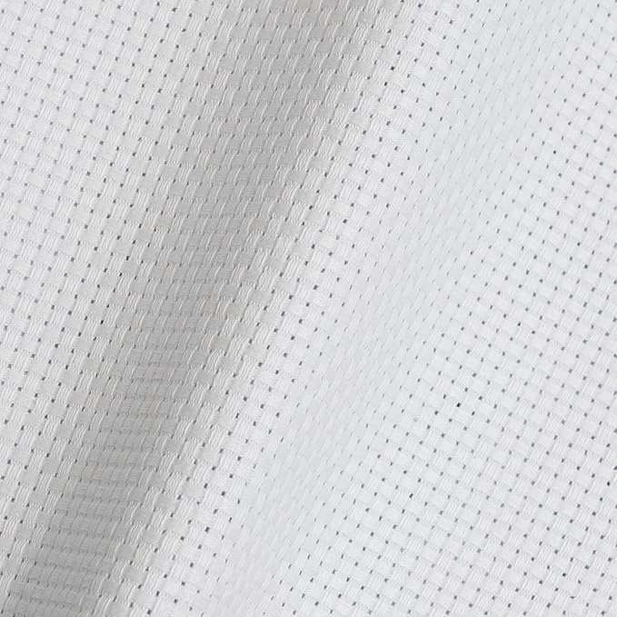Aida Cloth 9 Count Cross Stitch Fabric,19×28inch (9CT,White)