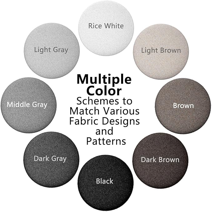 12 Colors Fabric Covered Button Twist Pins Dust Ruffle Pins- for Sofa，Upholstery，Armchair Caddies, Armrest Covers,Bed Skirts, Slipcovers, Headliners (Light Gray, 24)