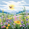 51buyoutgo Natural Landscape Cross Stitch Kits, 11 Ct Count Pre Printed Counted Stamped Cross Stitch Embroidery Needlepoint Patterns Kits for Adults Beginners, Easy Advanced Crossstitch Crossstitching