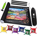Black 2000 Pieces Jigsaw Puzzle Mat Roll Up | Unique Design, Portable Puzzle Board for Adults & Kids, Stow and Go Puzzle Saver | Puzzle Keeper Storage Saver 2000 1500 1000 500 Piece Puzzles