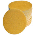 6-Inch No-Hole Hook and Loop Sanding Discs 60-Grit, Random Orbital Sandpaper for Automotive and Woodworking, 100-Pack