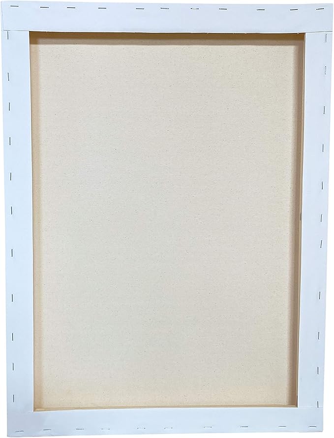 milo Stretched Artist Canvas | 18x24 inches | 4 Pack | 1.5” inch Thick Gallery Profile | 11 oz Primed Large Canvases for Painting, Ready to Paint Art Supplies for Acrylic, Oil