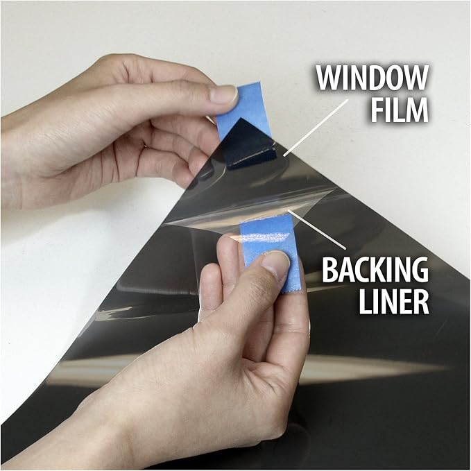 BDF EXNA20 Exterior Window Film Daytime Privacy and Heat Control Natural Black 20 (Dark) - 36in X 24ft