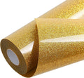 TORC Gold Glitter HTV Heat Transfer Vinyl Roll 12 inch x 20 ft Sparkly Iron on Vinyl for T Shirts Crafts Bulk