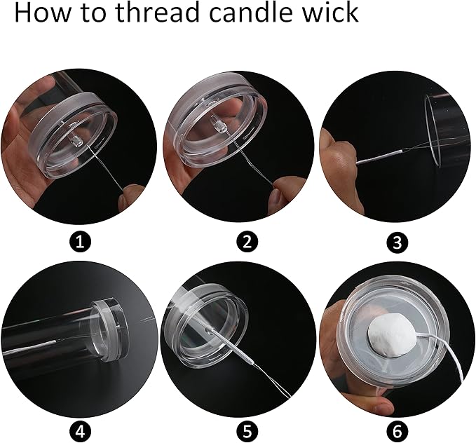 MILIVIXAY Cylinder Candle Mold Set-4PCS Pillar Candle Molds - Plastic Candle Molds for Candle Making-Candle Making Molds-120 Ft. of Wick 2 Wick Clips and 2 Wick Holders Included as a Gift.