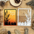 Lapoo Metal Cutting Die for Scrapbooking, 3D Backgrounds Frame New Cutting Dies DIY Album Card Making Decor Paper Craft Metal Die Cuts Party Wedding Decorations (Square Tussock 4.6 x 3.5 in)