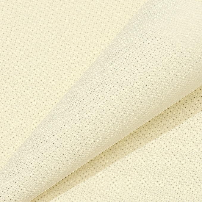 Aida Cloth 16 Count Cross Stitch Fabric,19×28inch (16CT,Off White)
