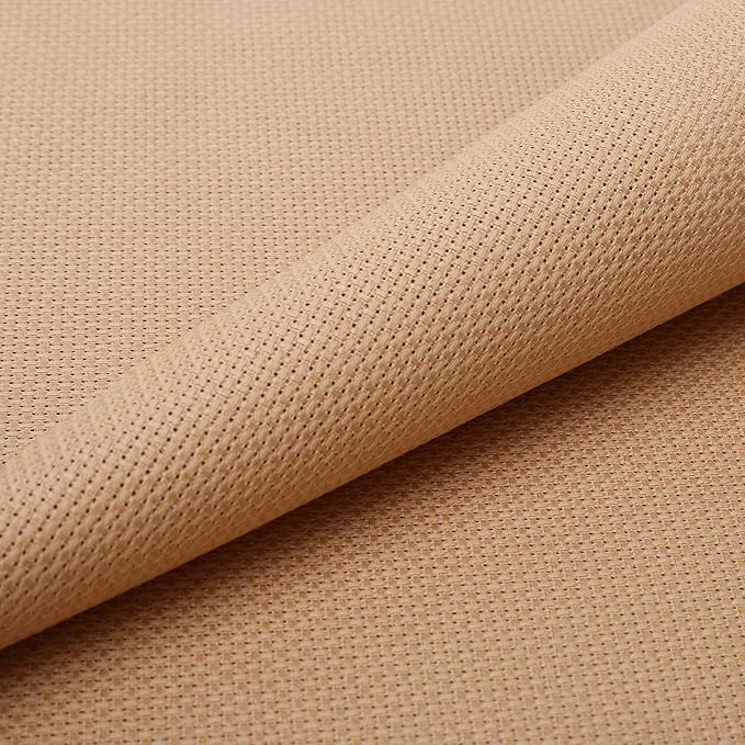 Aida Cloth 14 Count Cross Stitch Fabric,19×28inch (14CT, Khaki)