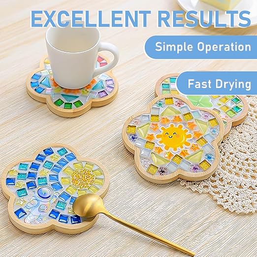 Mosaic Crystal Grout, Mosaics Tile Tools, Mosaic Tile Accessories – Essential for Handmade Grouting and Perfect for DIY Craft Projects (White, 17.6oz)