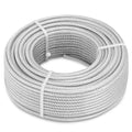 3/16" Wire Rope, 200Ft PVC Coated Steel Cable 7×7 Strand Core, Ideal Cable Railing System for Stair Handrail Balusters Porch Fence Deck, String Light Hanging, Clothesline, Curtains, Shade Sail
