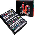 Zenacolor Oil Paint Set 48 x 12mL (0.4Oz) Pack of 48 Tubes of Oil Paints for Canvas Painting