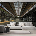 wall26 Industrial Interior of an Old Factory Building Removable Wall Mural | Self-Adhesive Large Wallpaper - 108x144 inches
