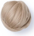Kondoos Colored Natural Wool roving, 8 OZ. Best Wool for Needle Felting, Wet Felting, handcrafts and Spinning. (Beige, 8oz.)