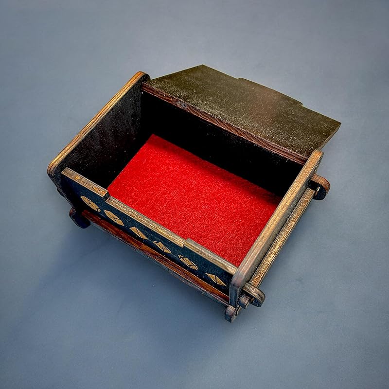Dice Box - BLACK - Dragons Eye 6x4x3