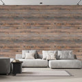 wall26 Wall Sticker/Wall Mural Horizontal Brown Vintage and Retro Wood Textured, Not Peel and Stick, Non-Woven Wallpaper Decorative for Bedroom, Living Room, Office - 96x144 inches