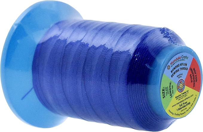 Mandala Crafts Bonded Nylon Thread 12 Assorted Neutral Colors Heavy Duty Sewing Threads - 3600 YDs Size 69 210D T70 Tex 70 Thread for Leather Jeans Weaving Outdoor Marine Upholstery Threads