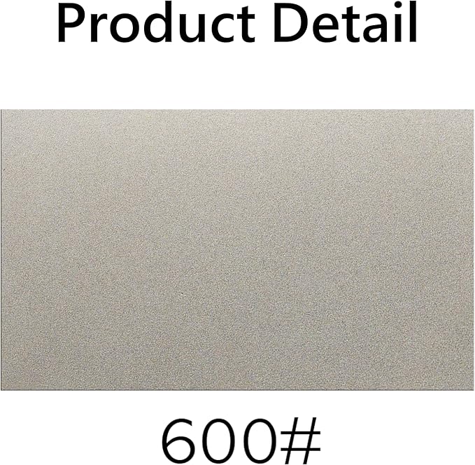 Diamond Sharpening Stone 600 Grit - Knife Sharpener Whetstone for Knives, Tools & Hunting Blades with Non-slip mat (6 x 2Inch)