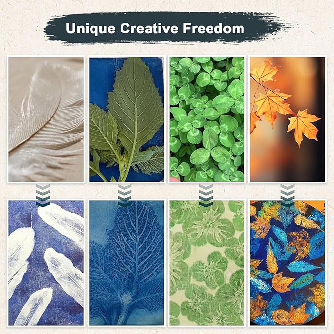 DINGSEN Gel Printing Plate Kit, Complete Printmaking Set with 5” X7” Gel Plate, Brayer, Acrylic Paint, A5 Printmaking Paper, and Essential Tools for Mixed Media Art, Monoprinting, Card Making