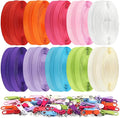 DOITEM 31 Yards 10 Pieces Sewing Zippers #3 Nylon Coil Zippers 10 Colors Assorted Zipper for Sewing with 40 Zipper Sliders for DIY Tailor Sewing Crafts Supplies,