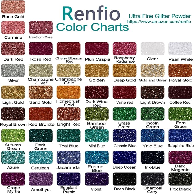 Renfio Ultra Fine Dark Wine Red Glitter Powder, 2.11 Oz (60g), PET Flakes, Crafts, Sequins, Slime Decoration, Safe, Easy to Store, Burgundy Glitter Epoxy Chips Flakes for Christmas Roses Tumblers