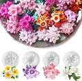 4PCS Flower Silicone Mold 3D Cute Flower Resin Candle Molds for Candle Making Sun Flowe Daffodils Petunia Plumeria Flowe Silicone Mold Resin Aromatherapy Gypsum Wax Soap Clay Craft