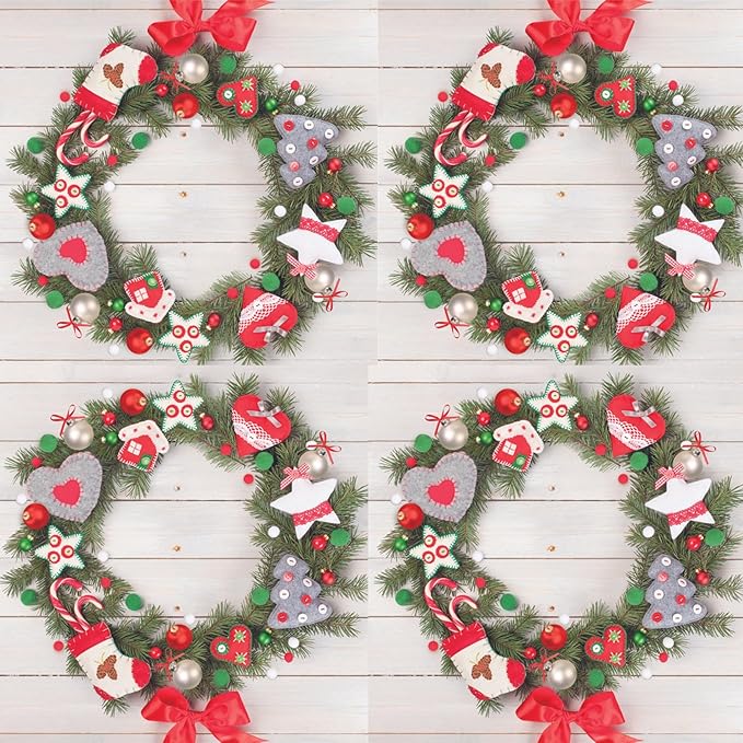 20-ct 13x13 Christmas Paper Decoupage Napkins, 3-Ply Servilletas Tissue Napkin for Dinner and Parties, Disposable Napkins (Wreath X)