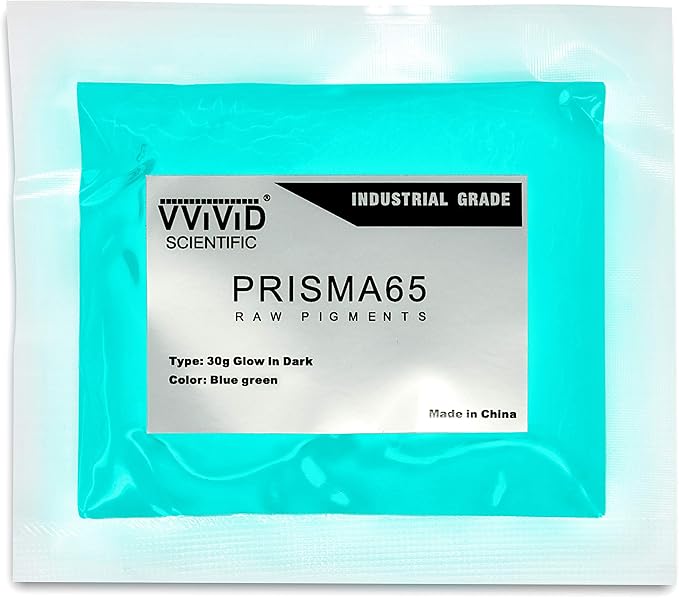 VViViD Aqua Glow in The Dark Pigment Powder 30g/1oz Packet (2 Pack)