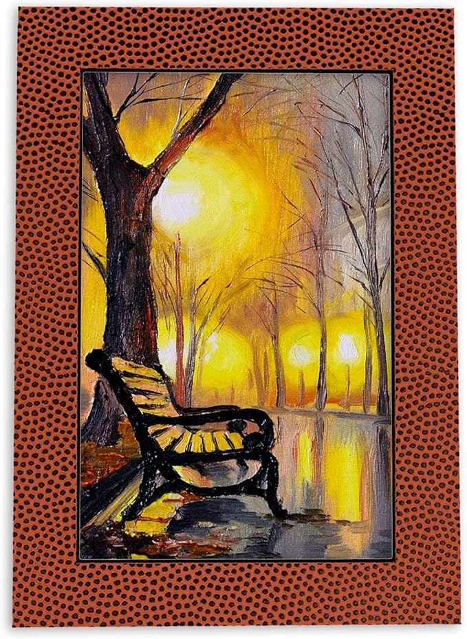 Pack of 25 Acid Free 11x14 Mats Bevel Cut for 8.5x11 Photos - Football Texture Precut Matboards For Pictures, Photos, Framing - 4-ply Thickness