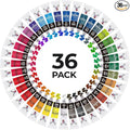 MeiLiang Watercolor Paint Set 36 Vibrant Colors 5ml / 0.17 Fl Oz Tubes, Watercolor Tubes with Great Value, Water Color Paints Art Supplies for Adults, Artists & Beginners