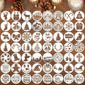 Small Christmas Stencils for Painting on Wood 3” Christmas Stencils for Crafts Reusable Snowman Santa Believe Holiday Draw Templates for Christmas Tree Canvas Window Decor