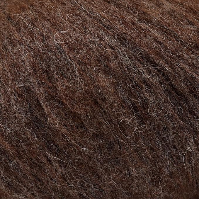 Pullu - Baby Alpaca Merino Wool Yarn Set of 3 Skeins (150 Grams) Worsted Weight - Sourced Directly from Peru - Heavenly Soft and Perfect for Knitting and Crocheting (Mocha)